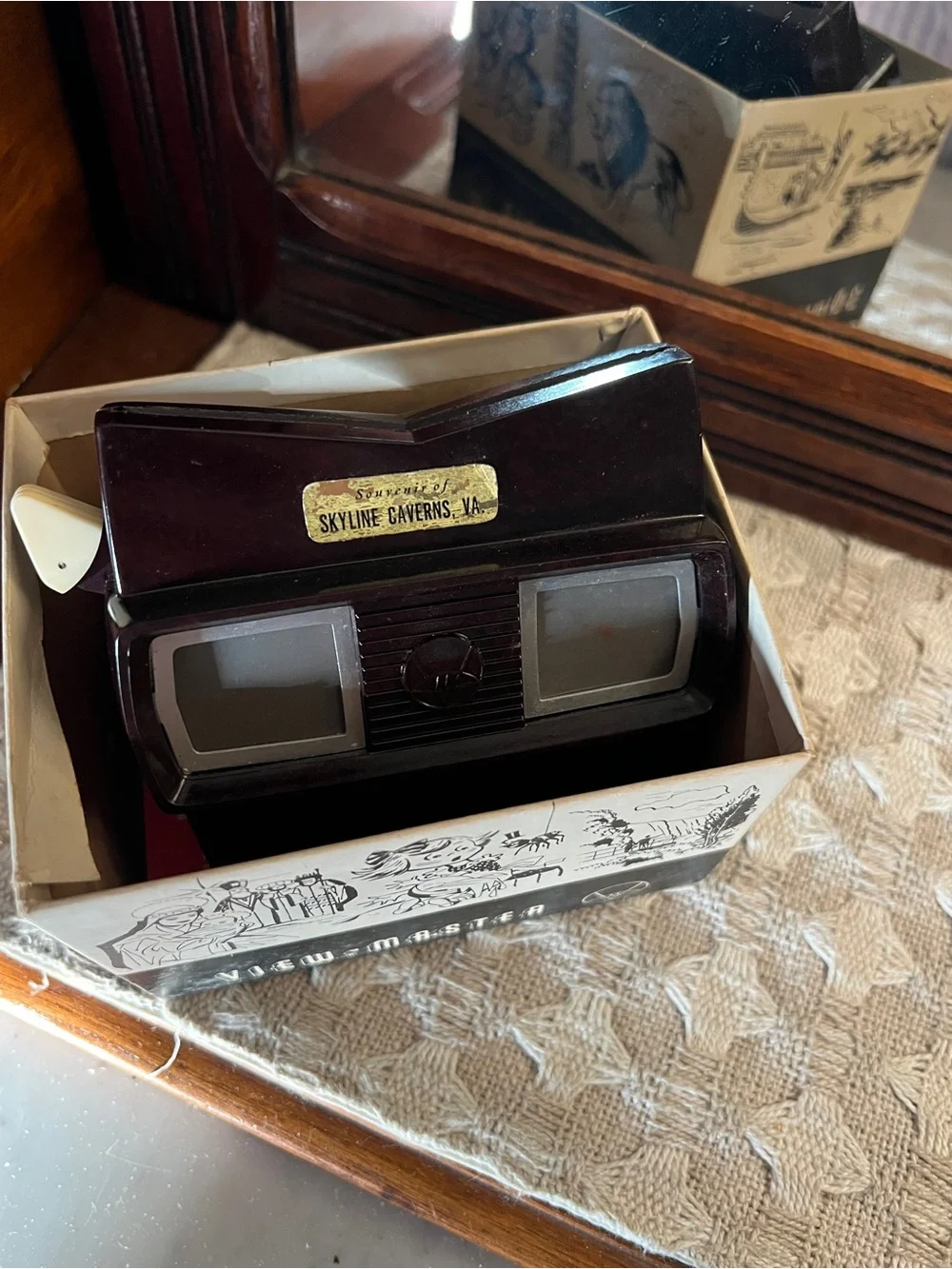 SAWYER'S Vintage View-Master 3-Dimension Viewer Model E with Virginia Reels GUC
